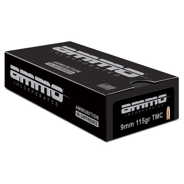 Ammo Inc, Signature, 9MM, 115 Grains, Total Metal Coating, 50 Round Box