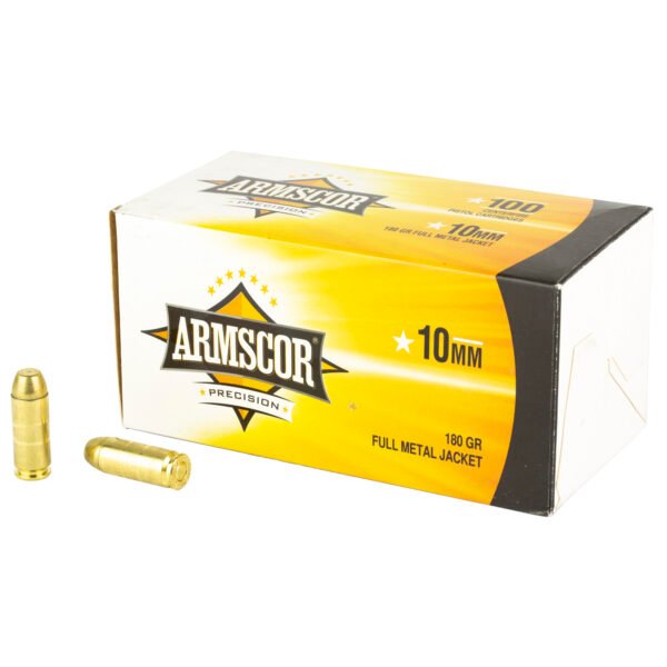 Armscor, Ammo, 10MM, 180 Grain, Full Metal Jacket, 100 Round Box