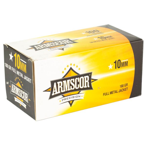 Armscor, Ammo, 10MM, 180 Grain, Full Metal Jacket, 100 Round Box