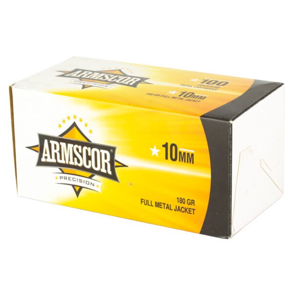 Armscor, Ammo, 10MM, 180 Grain, Full Metal Jacket, 100 Round Box
