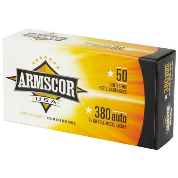 Armscor, 380 ACP, 95 Grain, Full Metal Jacket, 50 Round Box