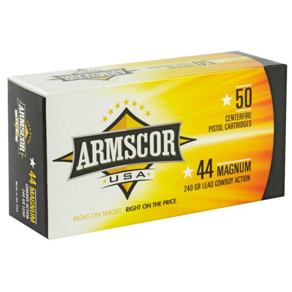 Armscor, 44MAG, 240 Grain, Semi Wadcutter, 50 Round Box