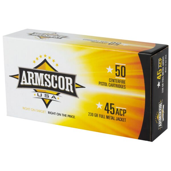 Armscor, 45 ACP, 230 Grain, Full Metal Jacket, 50 Round Box