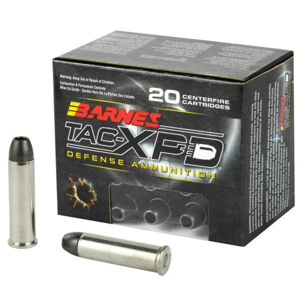 Barnes, TAC-XPD, 357 MAG, 125 Grain, TAC-XP, Hollow Point, Lead Free, 20 Round Box