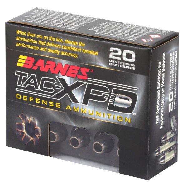 Barnes, TAC-XPD, 380ACP, 80 Grain, TAC-XP, Hollow Point, Lead Free, 20 Round Box