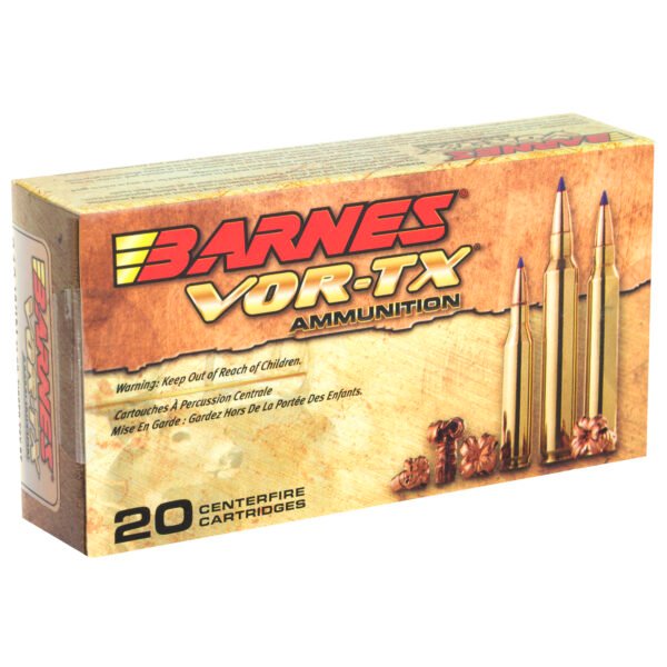 Barnes, VOR-TX, 243WIN, 80 Grain, Tipped Triple Shock X, Boat Tail, Lead Free, 20 Round Box