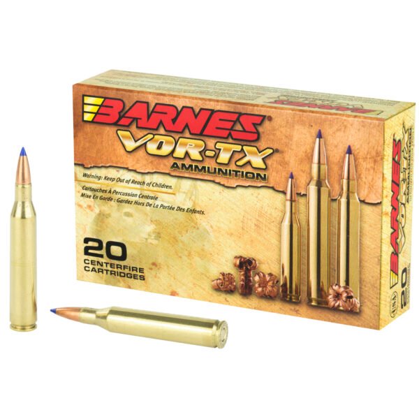 Barnes, VOR-TX, 25-06 Rem, 100 Grain, Tipped Triple Shock X, Lead Free, 20 Round Box