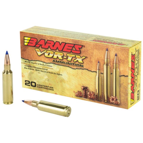 Barnes, VOR-TX, 300WSM, 165 Grain, Tipped Triple Shock X, Boat Tail, Lead Free, 20 Round Box, California Certified Nonlead Ammunition