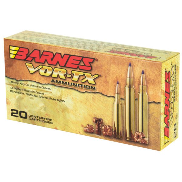 Barnes, VOR-TX, 300WSM, 165 Grain, Tipped Triple Shock X, Boat Tail, Lead Free, 20 Round Box, California Certified Nonlead Ammunition