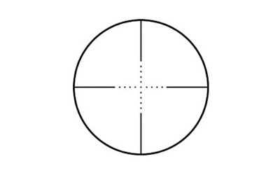BSA Optics, Outlook, Rifle Scope, 3-9X40mm, Mil Dot Reticle, 1" Main Tube, 1/4 MOA, Matte Finish, Black