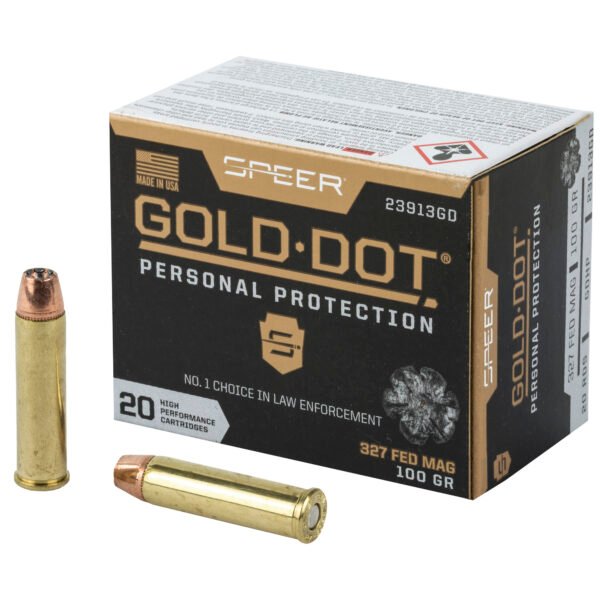 Speer Ammunition, Speer Gold Dot, 327 Federal, 100 Grain, Hollow Point