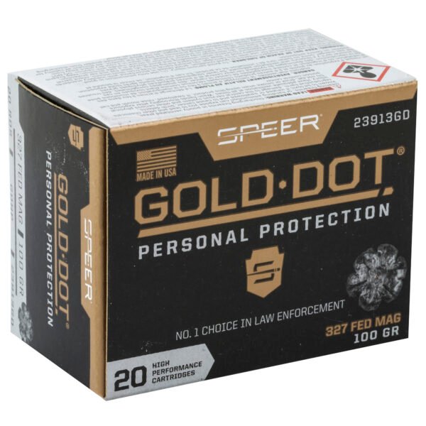 Speer Ammunition, Speer Gold Dot, 327 Federal, 100 Grain, Hollow Point