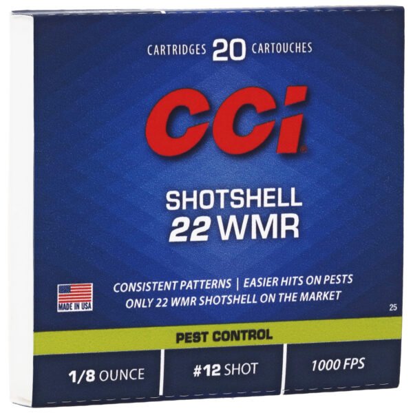 CCI Ammunition, Shotshell 22WMR, 52 Grain, Shotshell #12