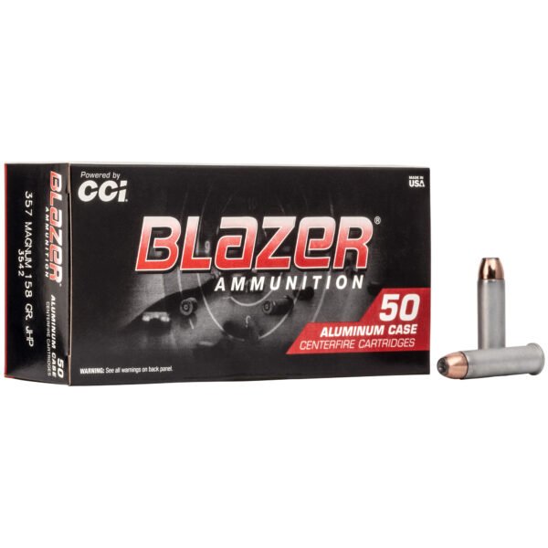 Blazer Ammunition, Blazer, 357MAG, 158 Grain, Jacketed Hollow Point