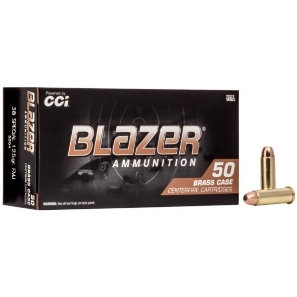 Blazer Ammunition, Blazer Brass, 38 Special, 125 Grain, Full Metal Jacket