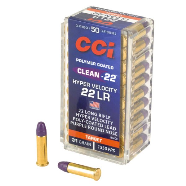 CCI Ammunition, Clean-22, HYPER VELOCITY, 22 LR, 31 Grain