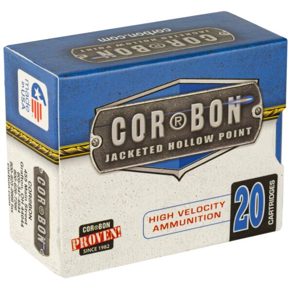 Corbon Ammo, Self Defense, 38 Super, 125 Grain, Jacketed Hollow Point, +P