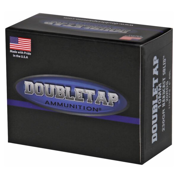 DoubleTap Ammunition, Hardcast Solid, 10MM, 230Gr, Hard Cast, 20 Round Box