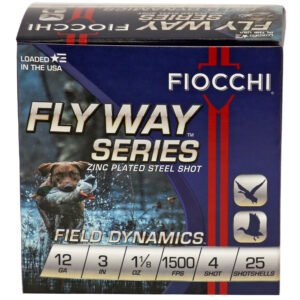 Fiocchi Ammunition, Flyway Steel, 12 Gauge, 3", #4, Steel Shot