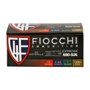 F12SLUG_1_HR Fiocchi Ammunition, Aero Slug, 12 Gauge, 2.75", Slug, Hi-Velocity