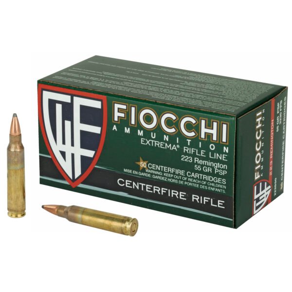 Fiocchi Ammunition, Rifle, 223 Remington, 55 Grain, Pointed Soft Point