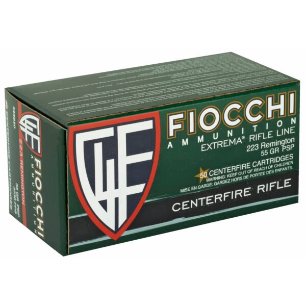 Fiocchi Ammunition, Rifle, 223 Remington, 55 Grain, Pointed Soft Point