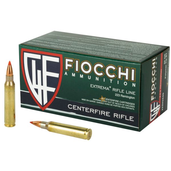 Fiocchi Ammunition, Rifle, 223 Remington, 50 Grain, V-Max