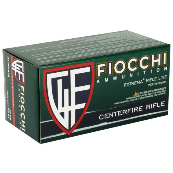 Fiocchi Ammunition, Rifle, 223 Remington, 50 Grain, V-Max