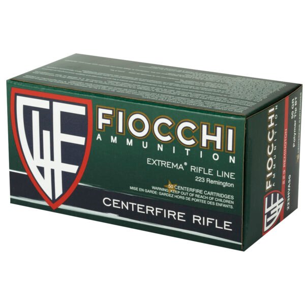 Fiocchi Ammunition, Rifle, 223 Remington, 50 Grain, V-Max