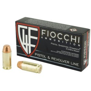 Fiocchi Ammunition, Centerfire Pistol, 40S&W, 180 Grain, Full Metal Jacket
