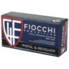 Fiocchi Ammunition, Centerfire Pistol, 9MM, 115 Grain, Full Metal Jacket