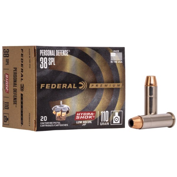 Federal, Premium Personal Defense (LR), 38 Special, 110 Grain, Hydra-Shok Jacketed Hollow Point
