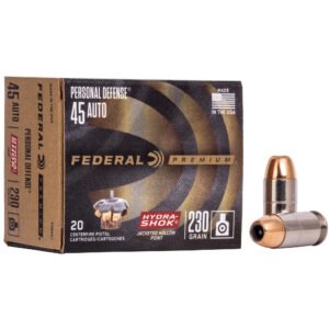 FE45HS_1_HR Federal, Hydra-Shok, 45ACP, 230 Grain, Hollow Point