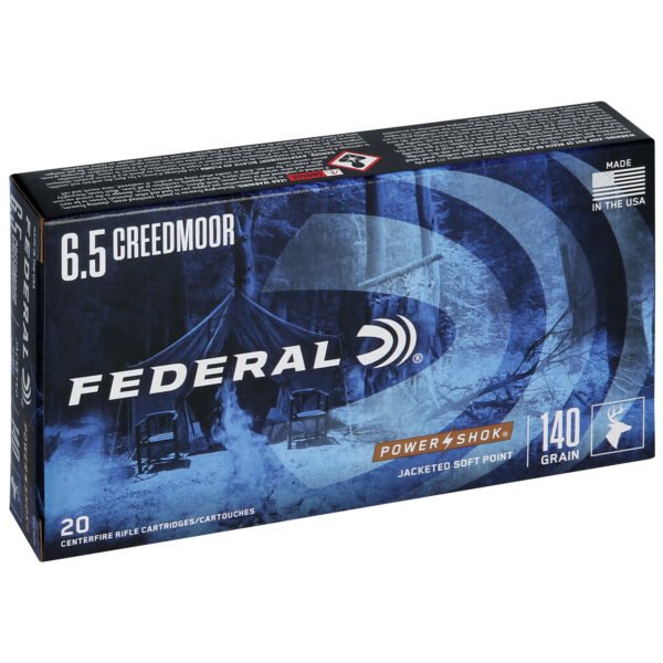 Federal, PowerShok, 6.5 Creedmoor, 140Gr, Soft Point