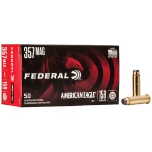Federal, American Eagle, 357MAG, 158 Grain, Jacketed Soft Point, 50 Round Box