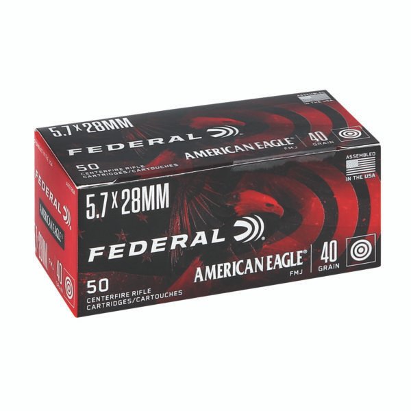 Federal, American Eagle, 5.7x28mm, 40 Grain, Total Metal Jacket