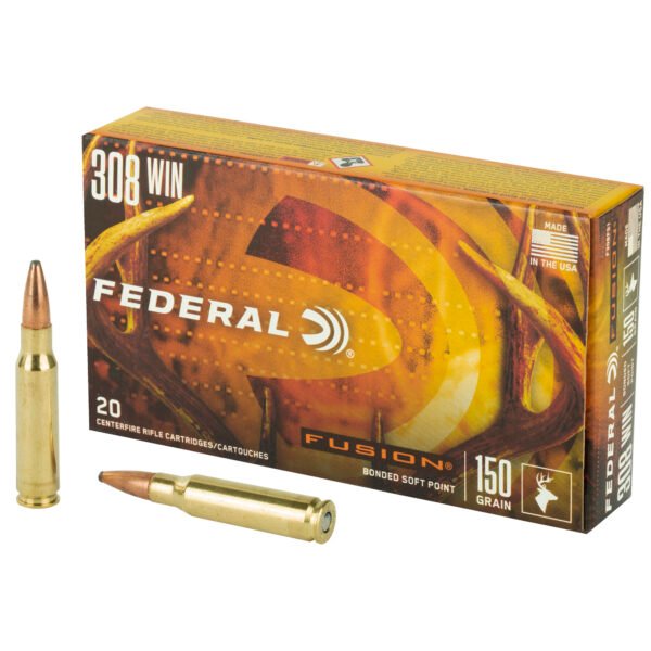Federal, Fusion, 308 WIN, 150 Grain, Boat Tail