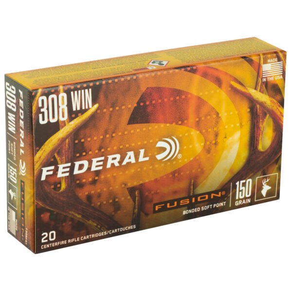 Federal, Fusion, 308 WIN, 150 Grain, Boat Tail