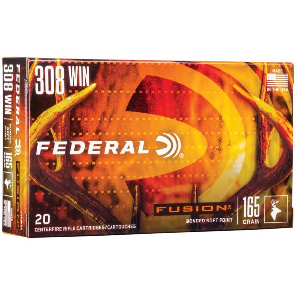 Federal, Fusion, 308 WIN, 165 Grain, Boat Tail