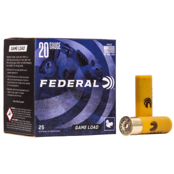 Federal, Game Load, 20 Gauge 2.75", #6, 7/8 oz., 25 Round Box