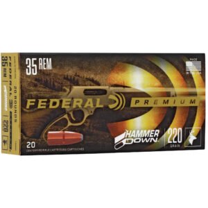 Federal, Premium, HammerDown, 35 Remington, 220 Grain, Soft Point, 20 Round Box, Designed for Lever Action Rifles