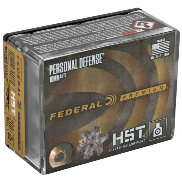 Federal, Premium Personal Defense HST, 10MM, 200 Grain, Hollow Point, 20 Round Box