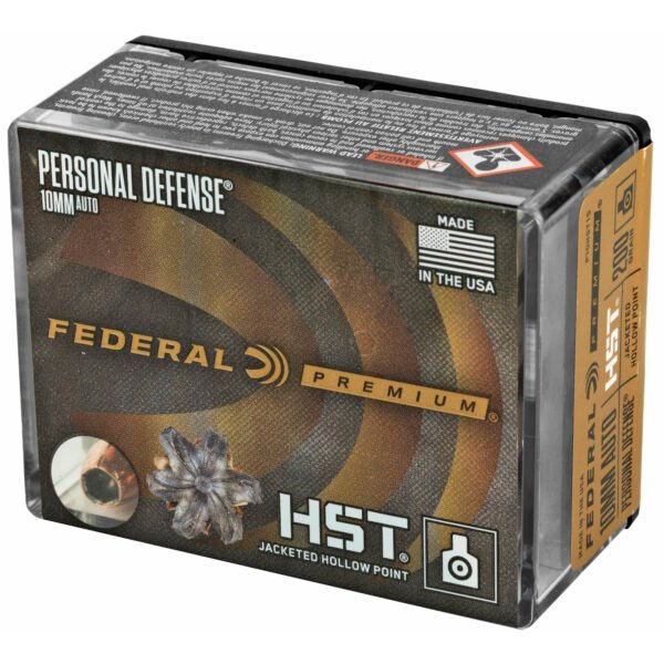 Federal, Premium Personal Defense HST, 10MM, 200 Grain, Hollow Point, 20 Round Box