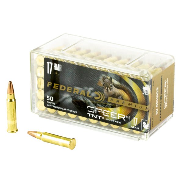 FEP770_1_HR Federal, Premium, 17 HMR, 17 Grain, TNT, 50 Round Box