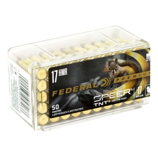 FEP770_2_HR Federal, Premium, 17 HMR, 17 Grain, TNT, 50 Round Box