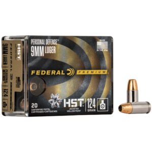 FEP9HST1S_1_HR Federal, Premium, HST, 9MM, 124 Grain, Jacketed Hollow Point