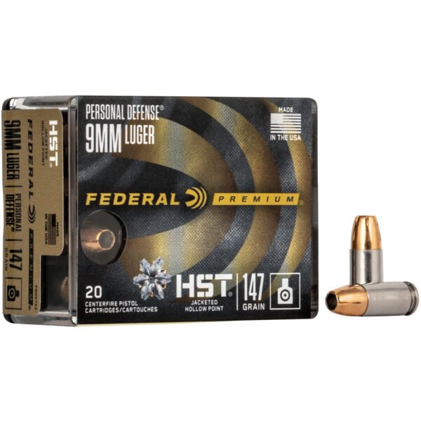 Federal, Premium, 9MM, 147 Grain, Jacketed Hollow Point