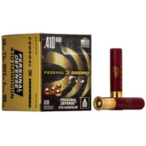 Federal, Personal Defense, 410 Gauge 2.5", 000 Buck, Buckshot, 4 Pellets, 20 Round Box