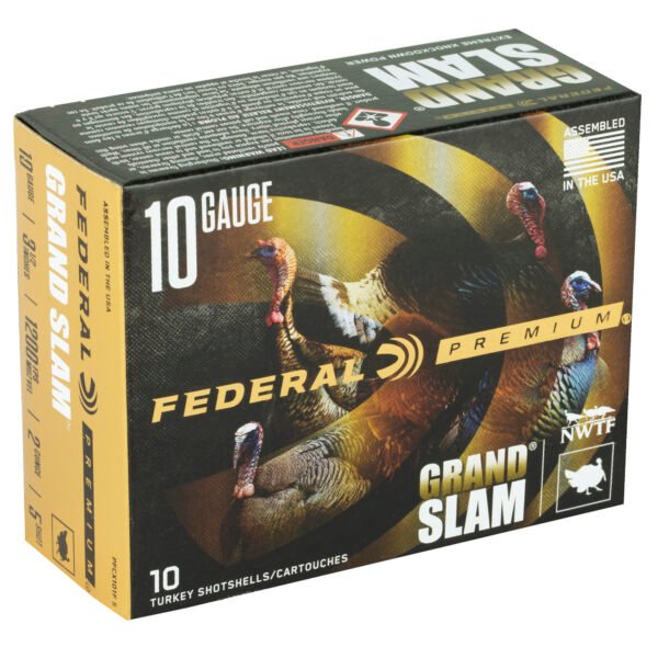 Federal, Grand Slam, 10 Gauge, 3.5", #5 Shot, 2oz, 10 Round Box