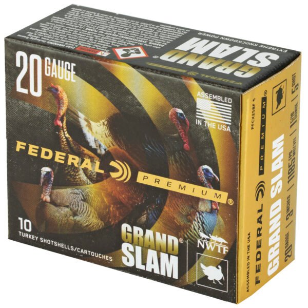 FEPFCX258F5_3_HR Federal, Grand Slam, 20 Gauge, 3", #5, 1-5/16oz, Flight Control